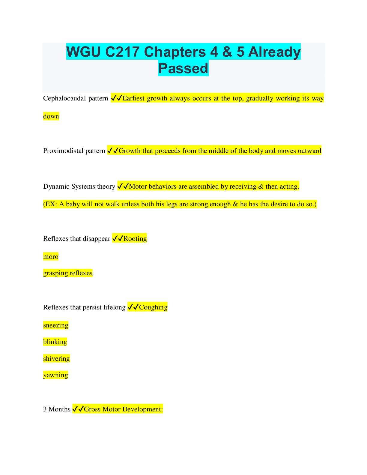 WGU C217 Chapters 4 & 5 Already Passed
